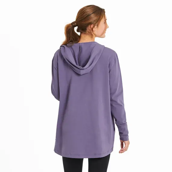 Women's Solid Crusher-FLEX Cardigan