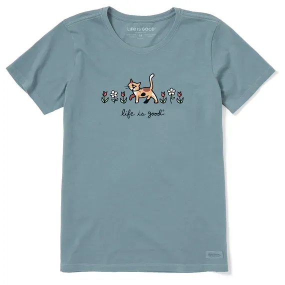 Women's Al with Flowers  Crusher Tee