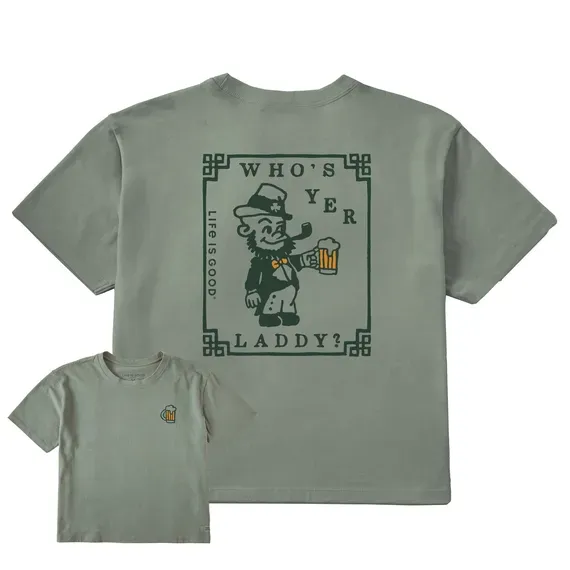 Women's Who's Yer Laddy  Crusher Boxy Tee