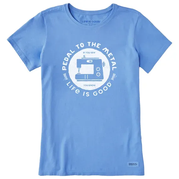 Women's Pedal to the Metal Sewing Short Sleeve  Tee