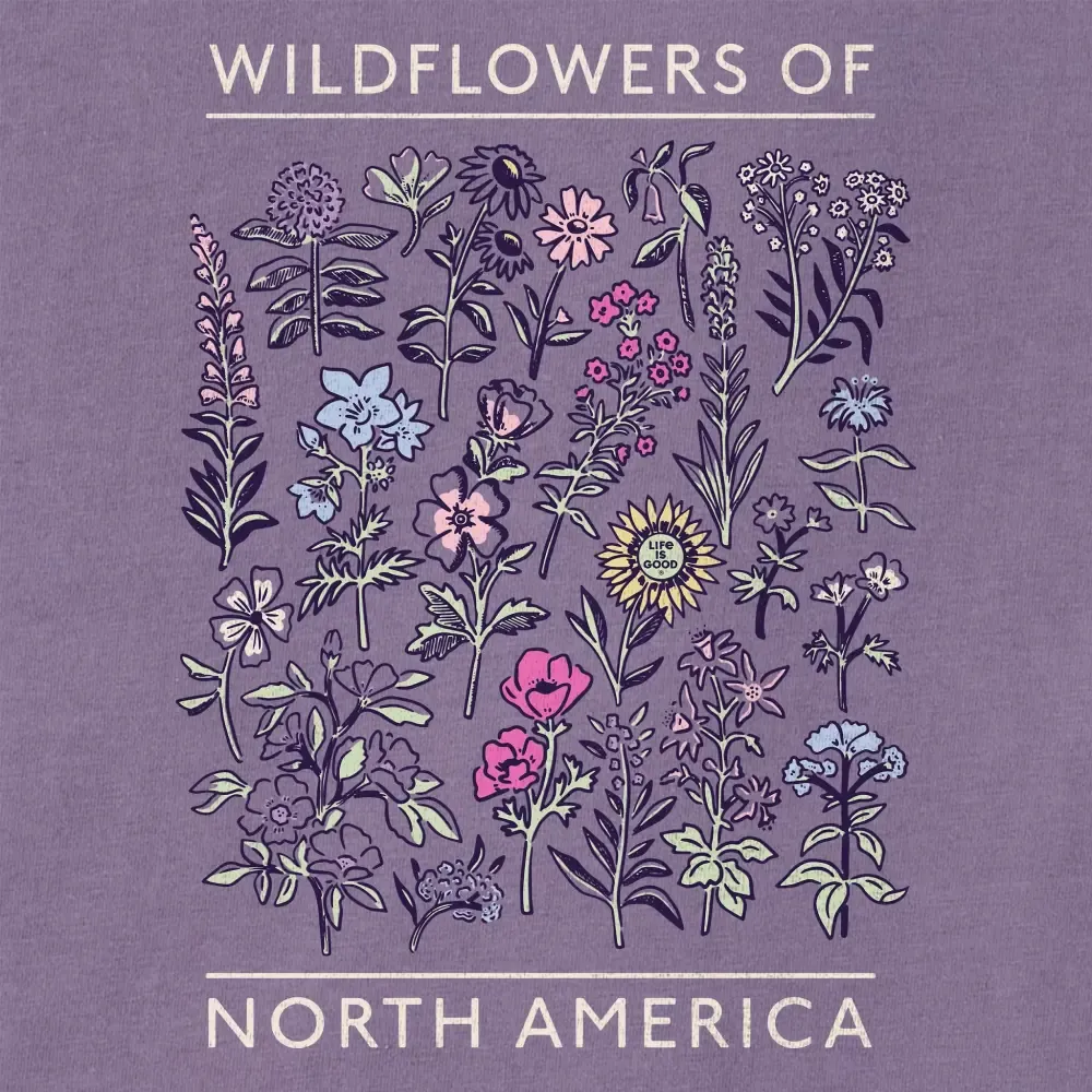 Women's Wildflowers of North America Short Sleeve Crusher Tee