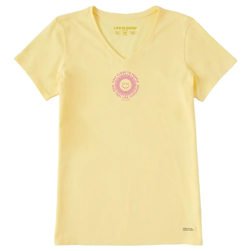 Women's Stay Close Sunshine Short Sleeve Crusher-LITE Vee