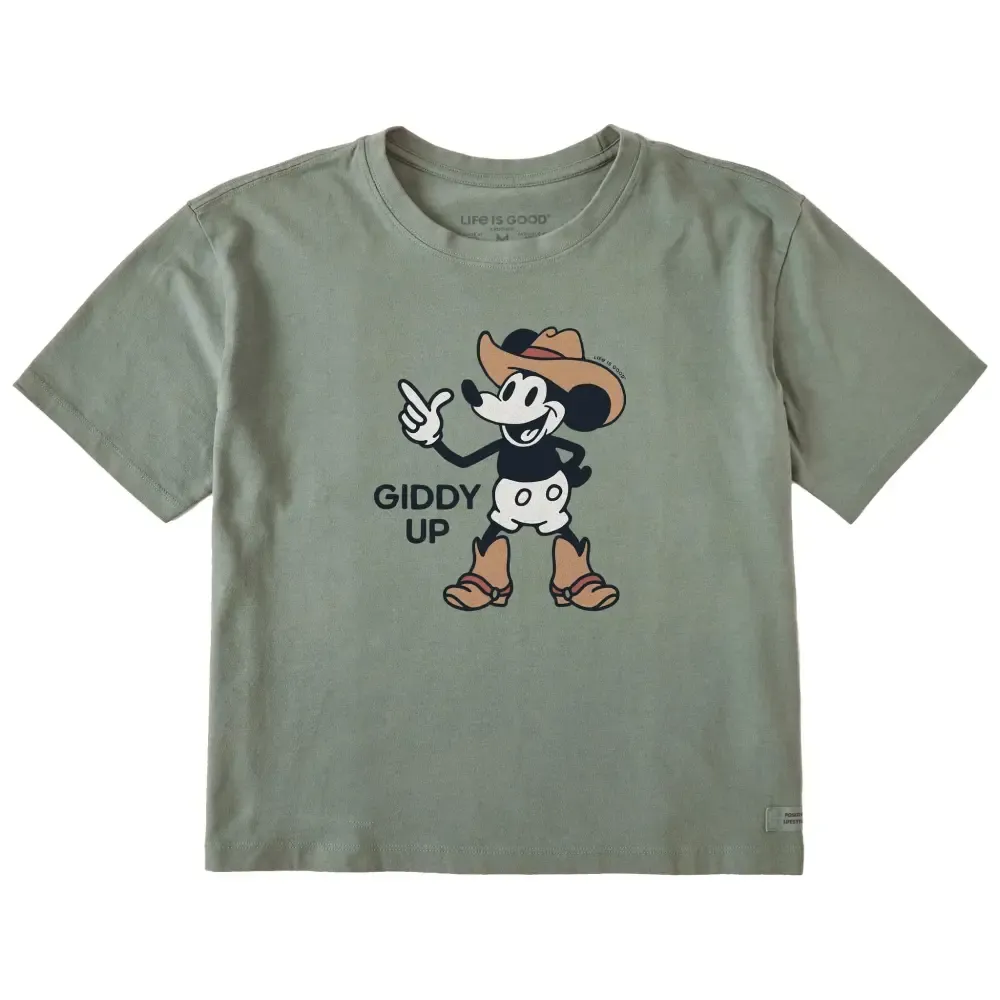 Women's Giddy Up Willie Short Sleeve Crusher Boxy Tee