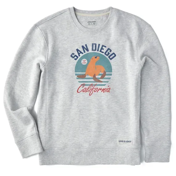 Women's Sea Lion Simply True Fleece Crew