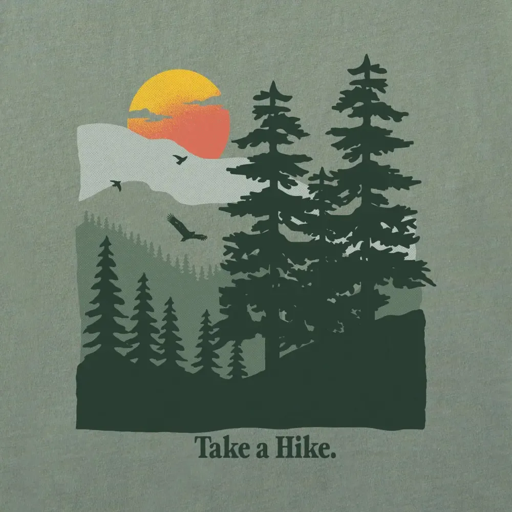 Women's Take a Hike Mountains Short Sleeve Crusher Tee