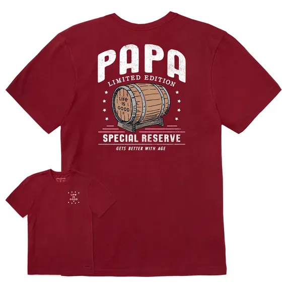 Men's Papa Whiskey Barrel  Crusher Tee