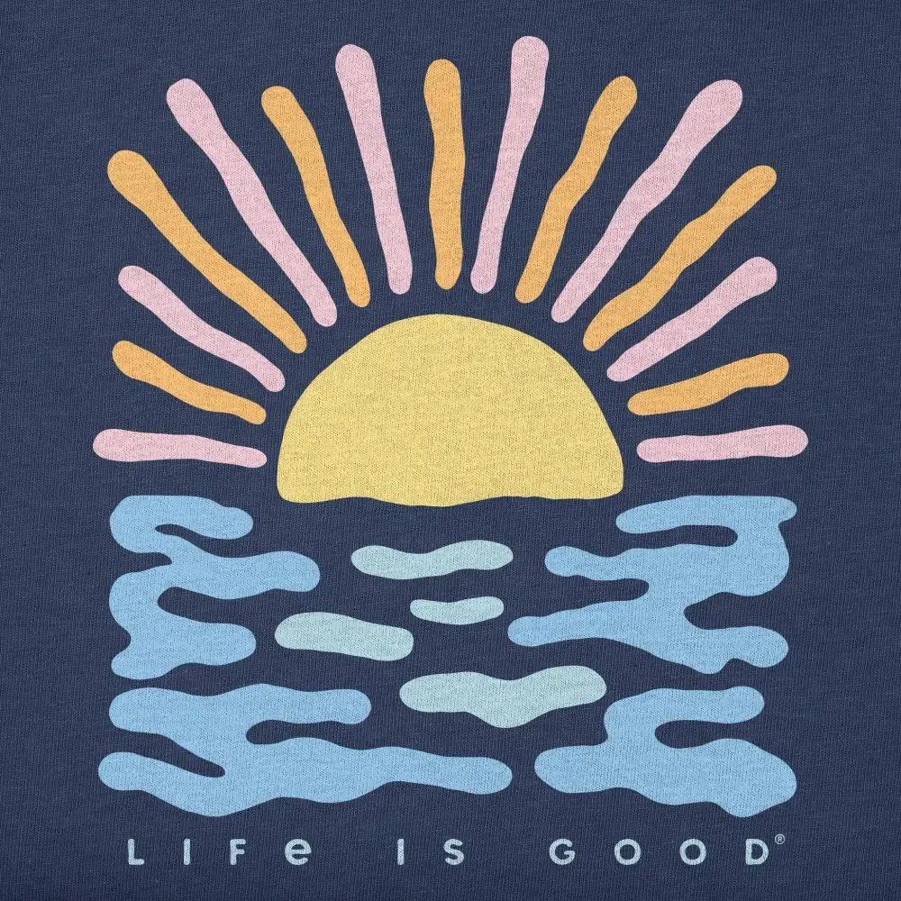 Women's Sun Over the Water Short Sleeve Crusher Boxy Tee