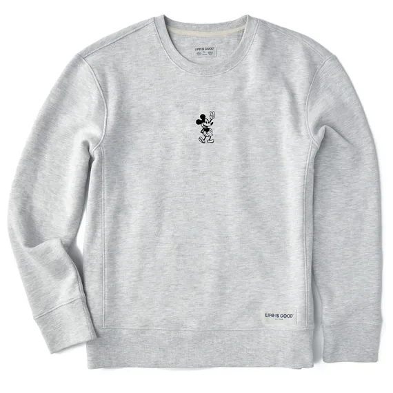 Women's Steamboat Willie Peace Mini Simply True Fleece Crew