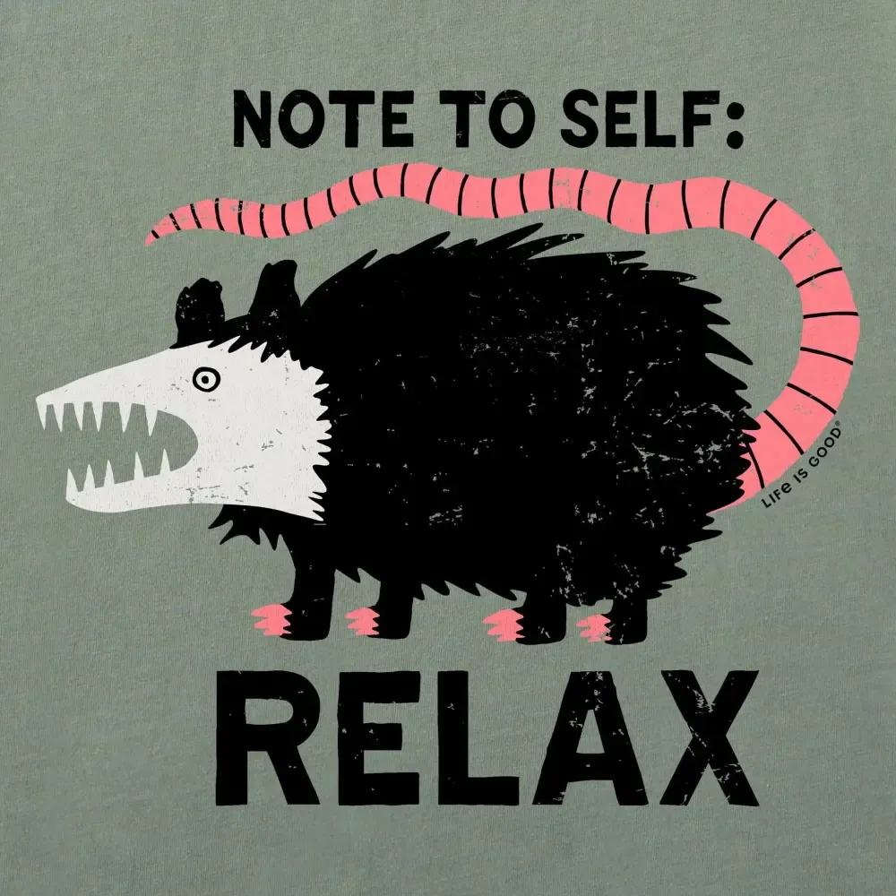 Women's Note to Self: Relax Short Sleeve Crusher Tee