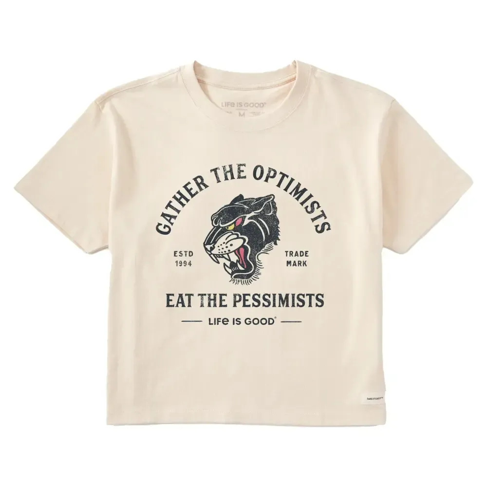 Women's Gather Panther Short Sleeve Crusher Boxy Tee