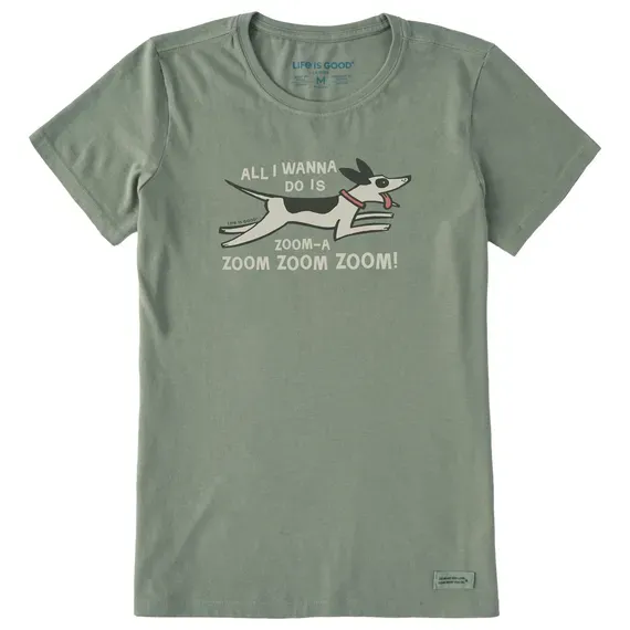Women's Zoom Zoom Dog  Crusher Tee