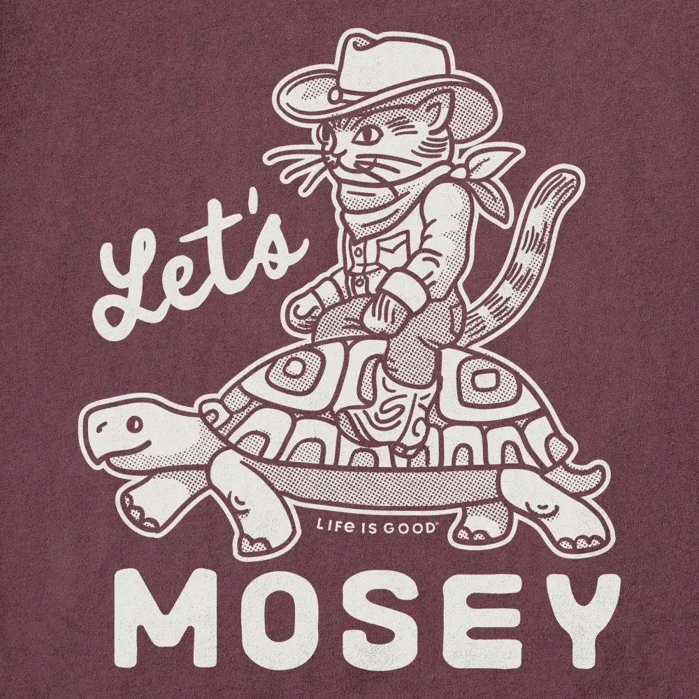Women's Let's Mosey Cowboy Cat Short Sleeve Crusher Tee