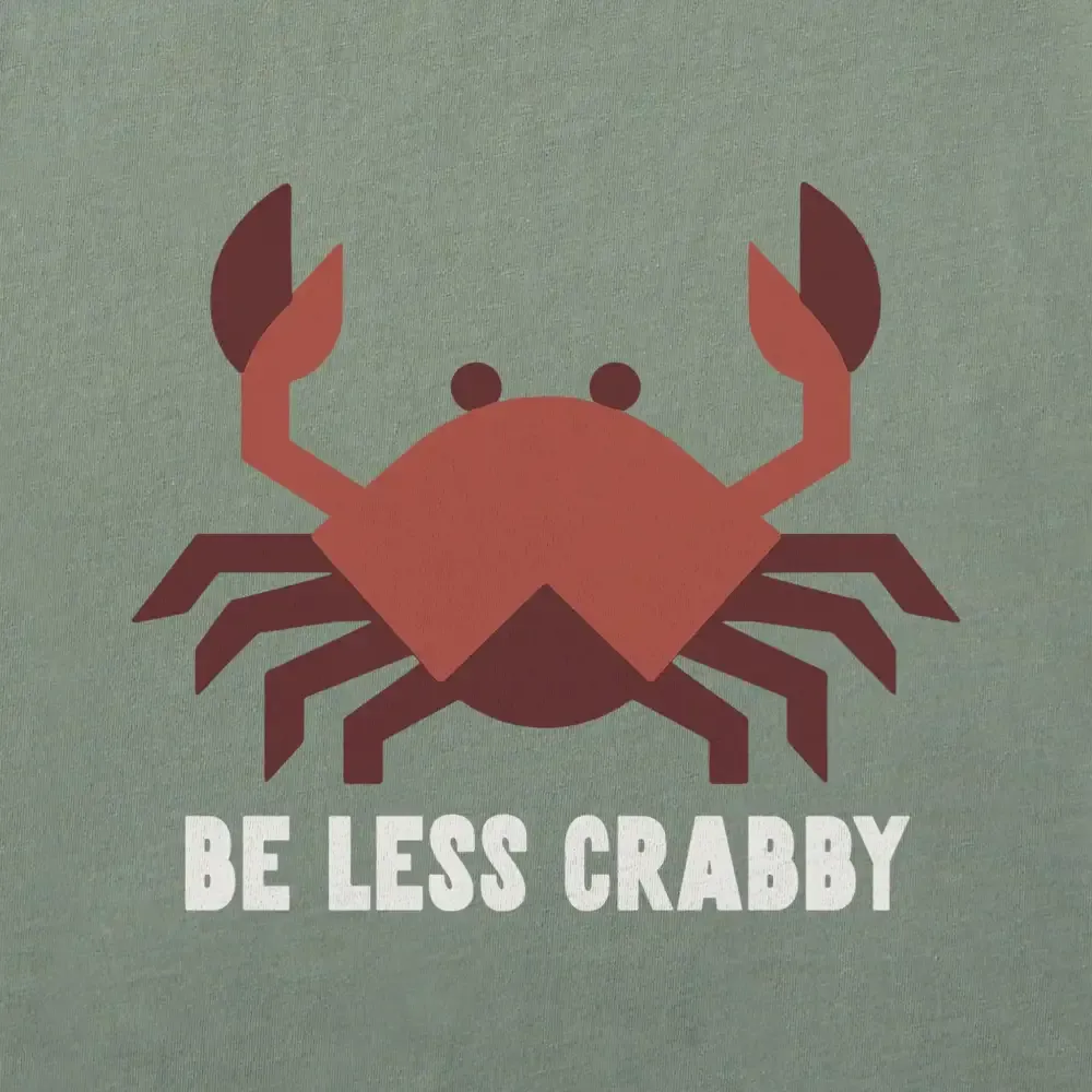 Women's Be less Crabby Mini Short Sleeve Crusher Boxy Tee