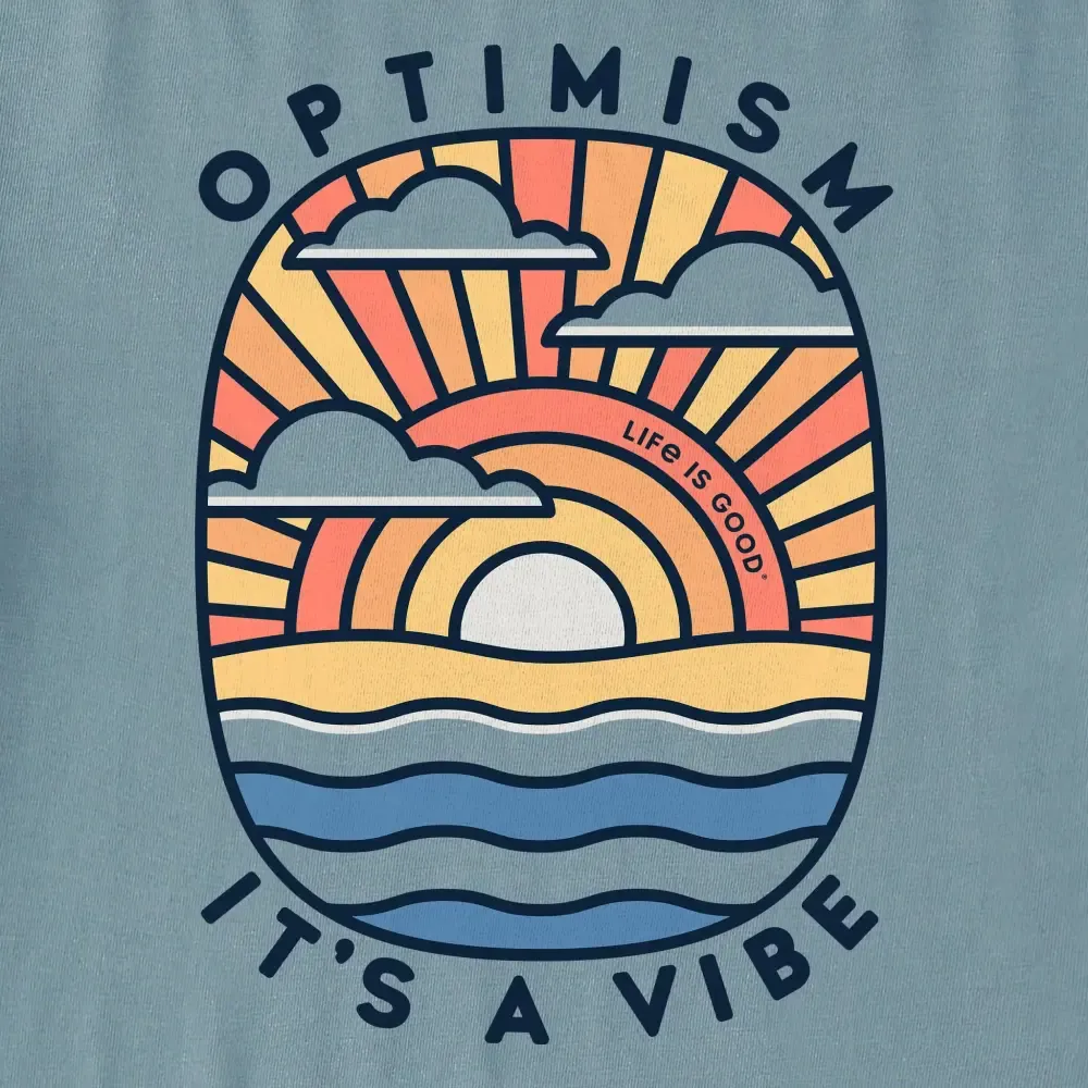 Women's Optimism It's a Vibe Short Sleeve Crusher Tee