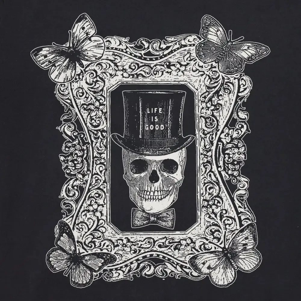 Women's Antique Treat Every Day Skull Short Sleeve Crusher Boxy Tee