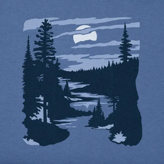 Men's A River Runs Through It Long Sleeve Crusher Tee
