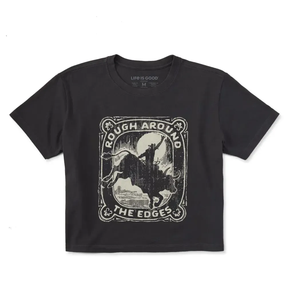 Women's Rough Around The Edges Short Sleeve Crusher Boxy Tee