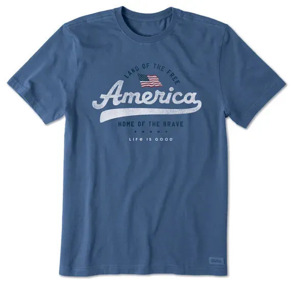 Men's Land of the Free  Crusher Tee