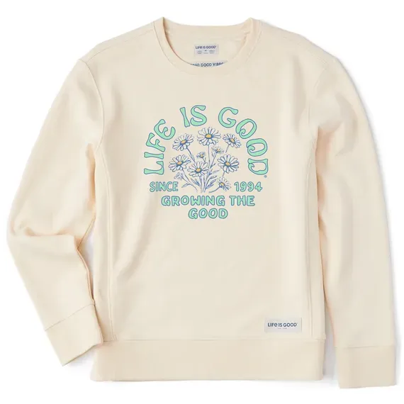 Women's Growing the Good Daisies Simply True Fleece Crew