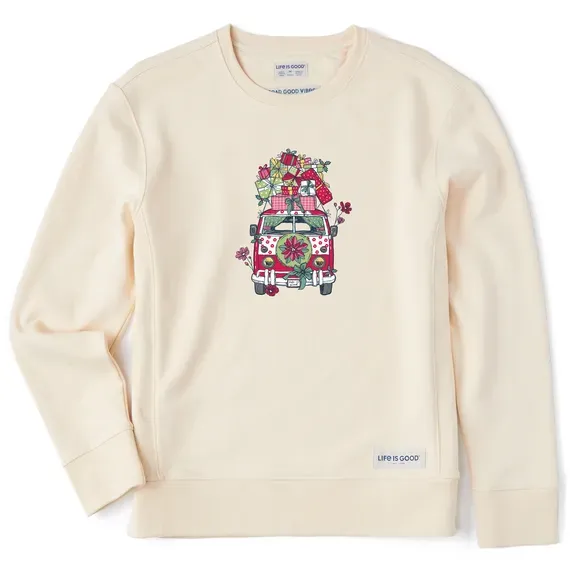 Women's Christmas Van Simply True Crew