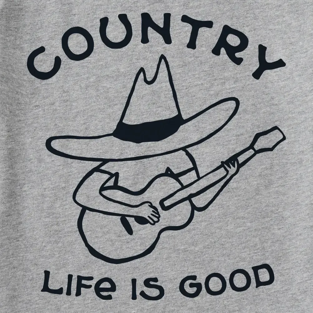 Men's Country Guitar Short Sleeve Crusher Tee