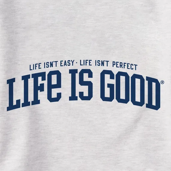 Women's Branded Athletic Life Isnt Easy Simply True Fleece Crew