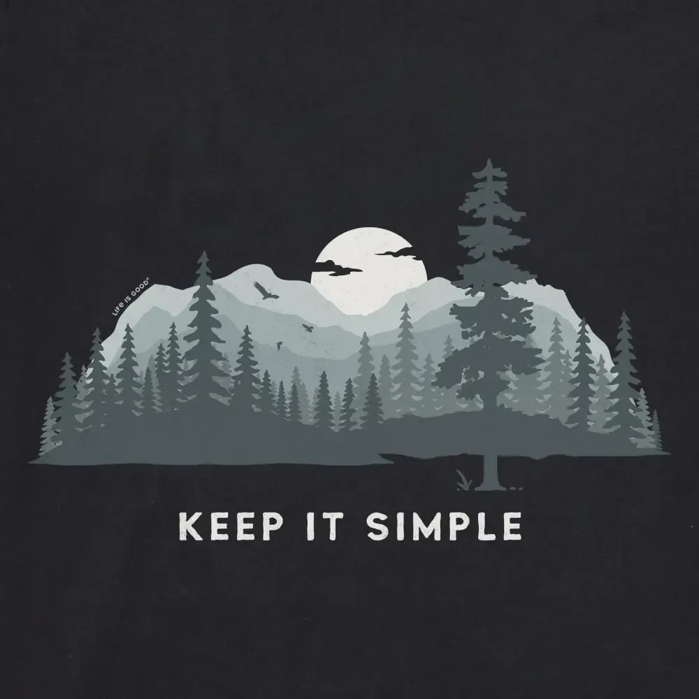 Women's Keep it Simple Evergreen Silo Short Sleeve Crusher Boxy Tee