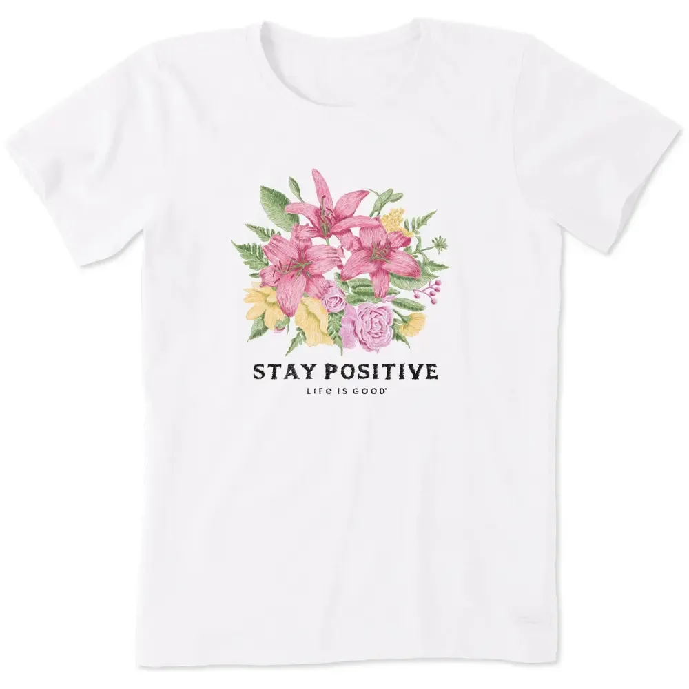 Women's Stay Positive Lily Short Sleeve Crusher Tee
