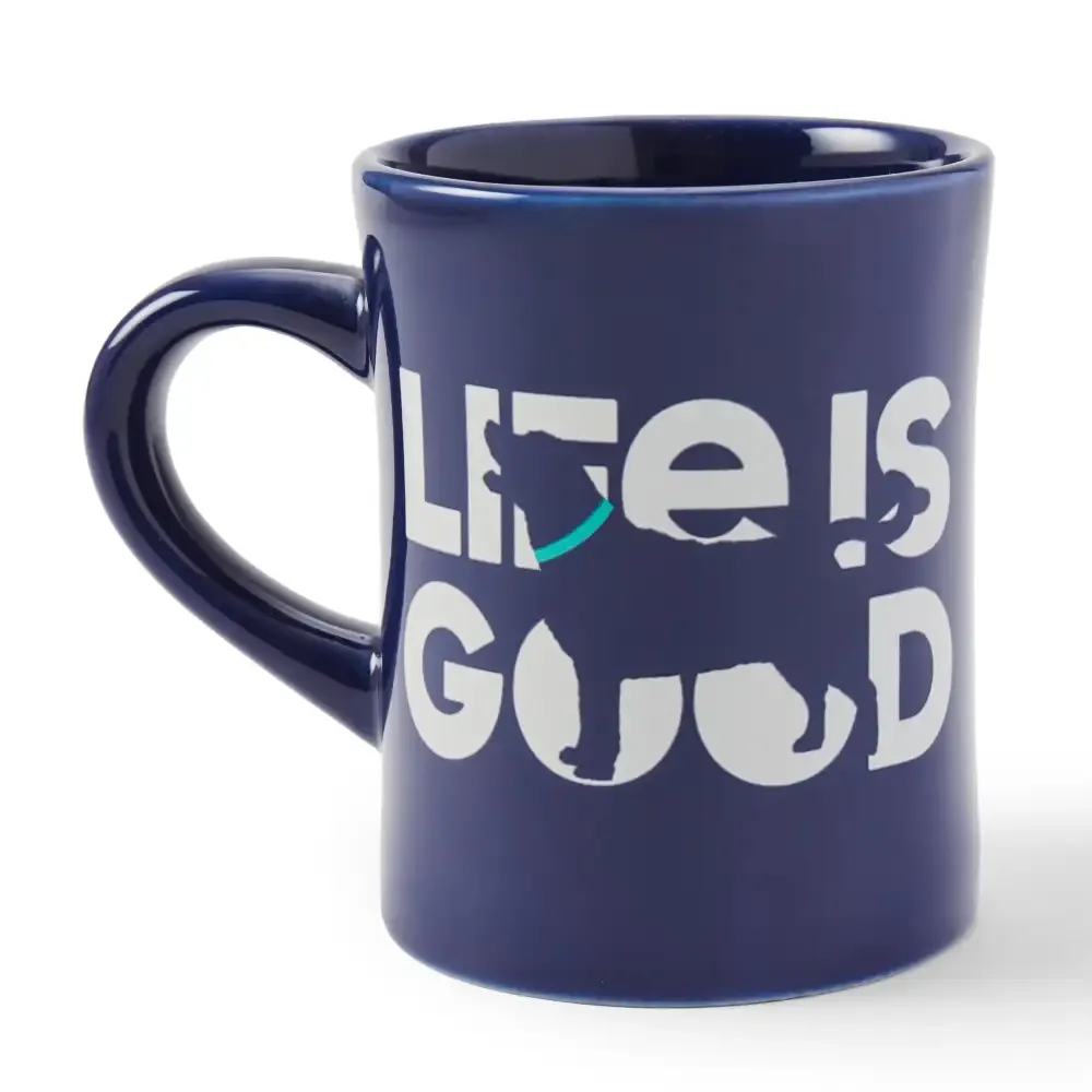 Adult Unisex Life is Good Lab Diner Mug