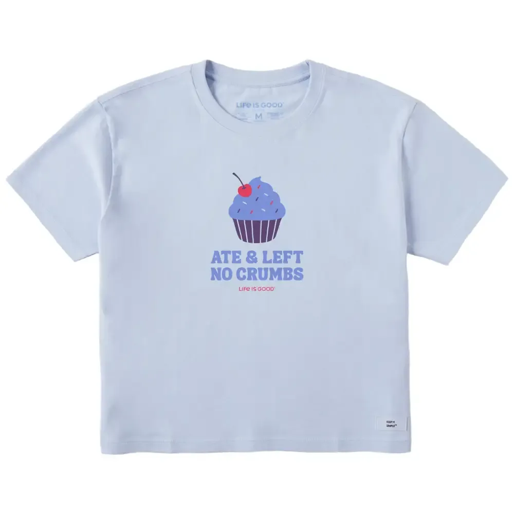 Women's Ate & Left No Crumbs Short Sleeve Crusher Boxy Tee