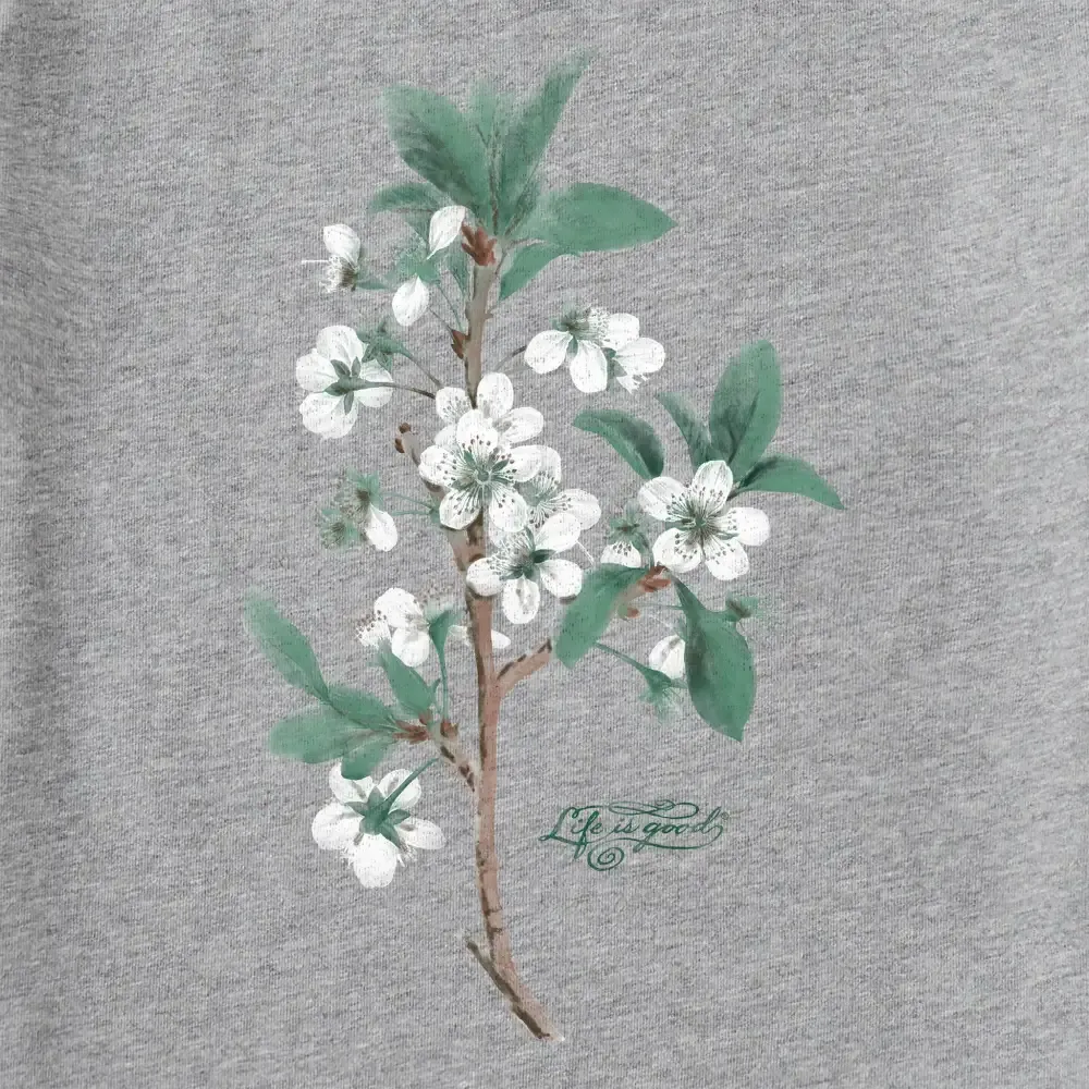 Women's Antique Plum Blossom Painting Long Sleeve Crusher Vee