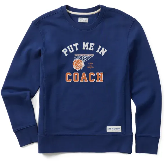 Women's Put Me In Coach Simply True Fleece Crew