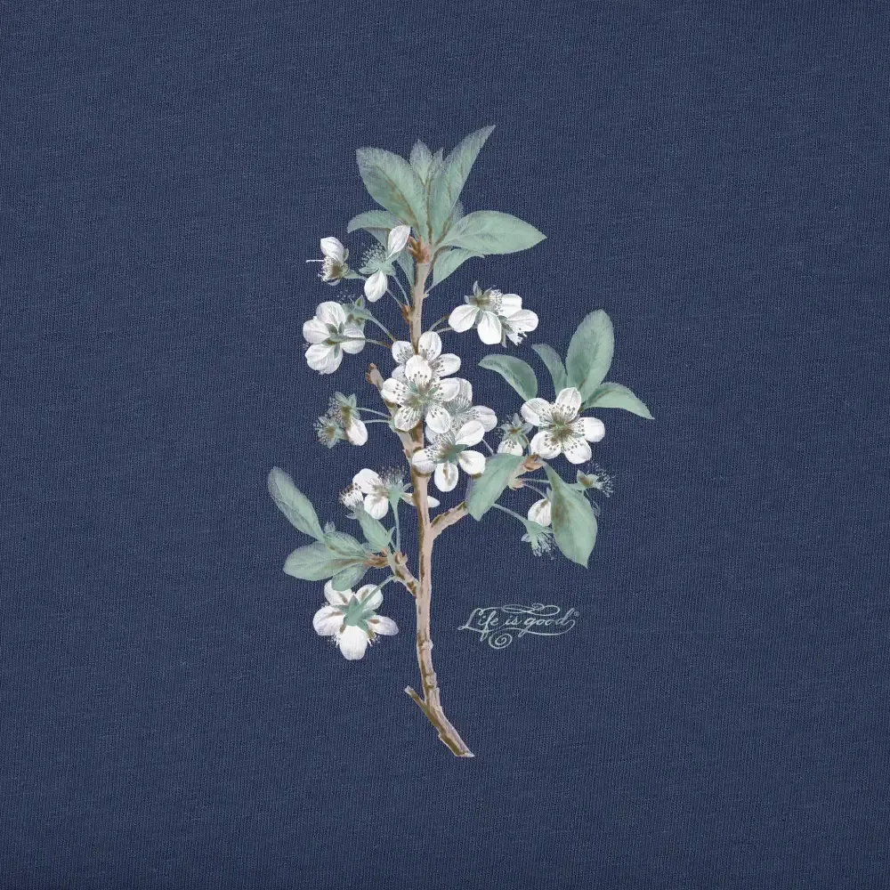 Women's Antique Plum Blossom Painting Short Sleeve Tee