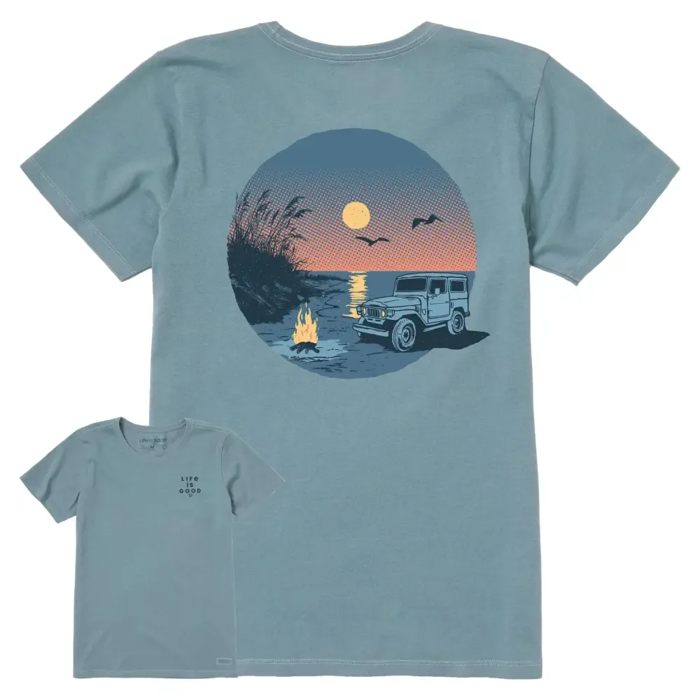 Women's Moonlit ATV Bonfire Short Sleeve Crusher Tee