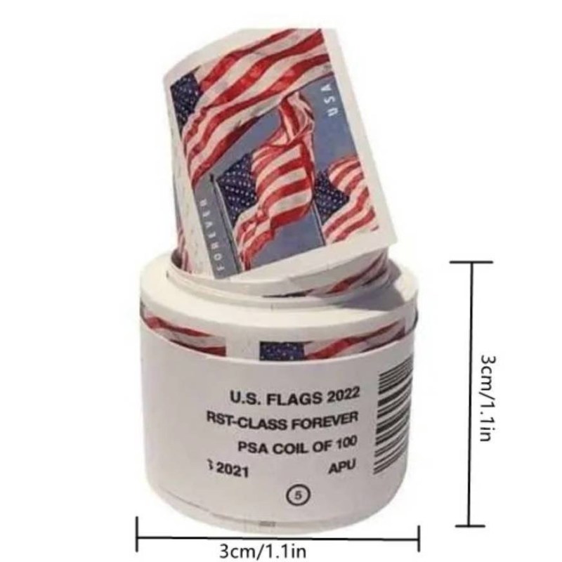 Bulk Forever Flag Stamps - 2017-2025 Roll Options