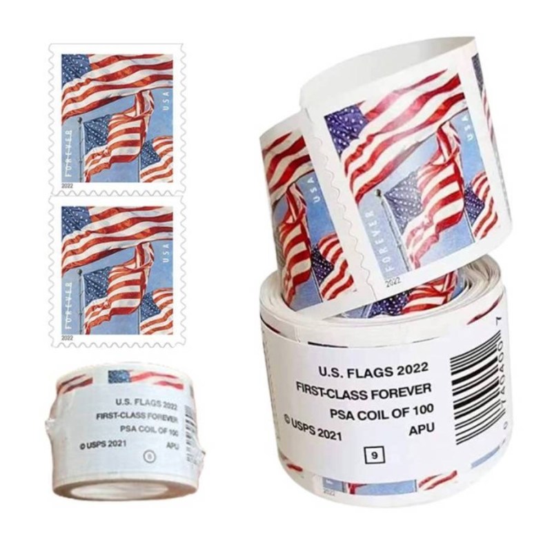 Bulk Forever Flag Stamps - 2017-2025 Roll Options