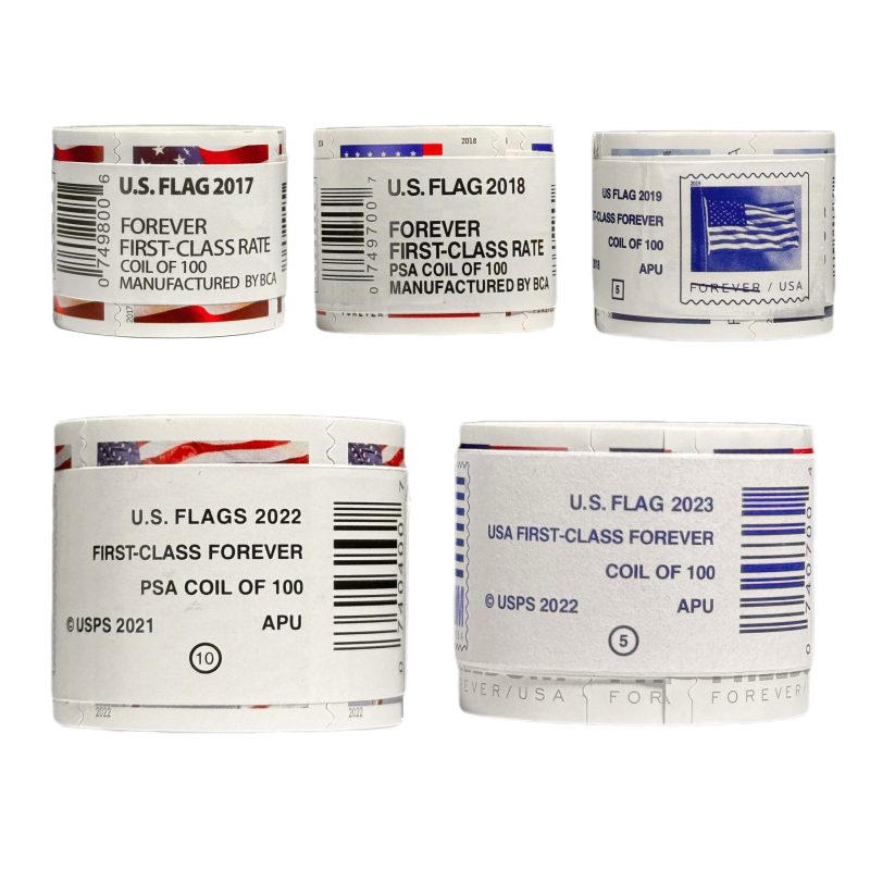 Bulk Forever Flag Stamps - 2017-2025 Roll Options