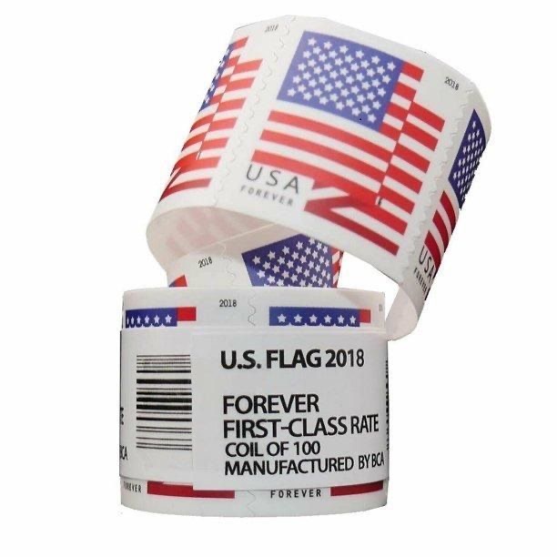 Bulk Forever Flag Stamps - 2017-2025 Roll Options