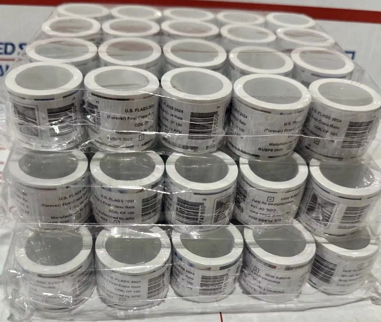 Bulk Forever Flag Stamps - 2017-2025 Roll Options