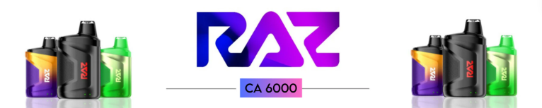 RAZ Vape CA6000 products shows flavors tasty.