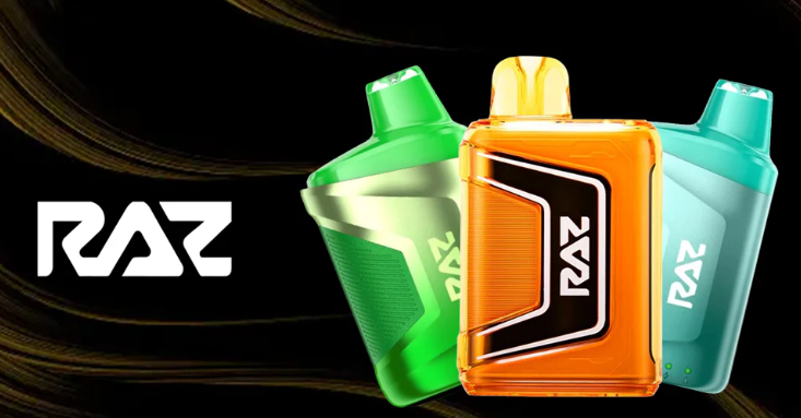 RAZ Vape products with elegant appearance shows differences and flavors variety.