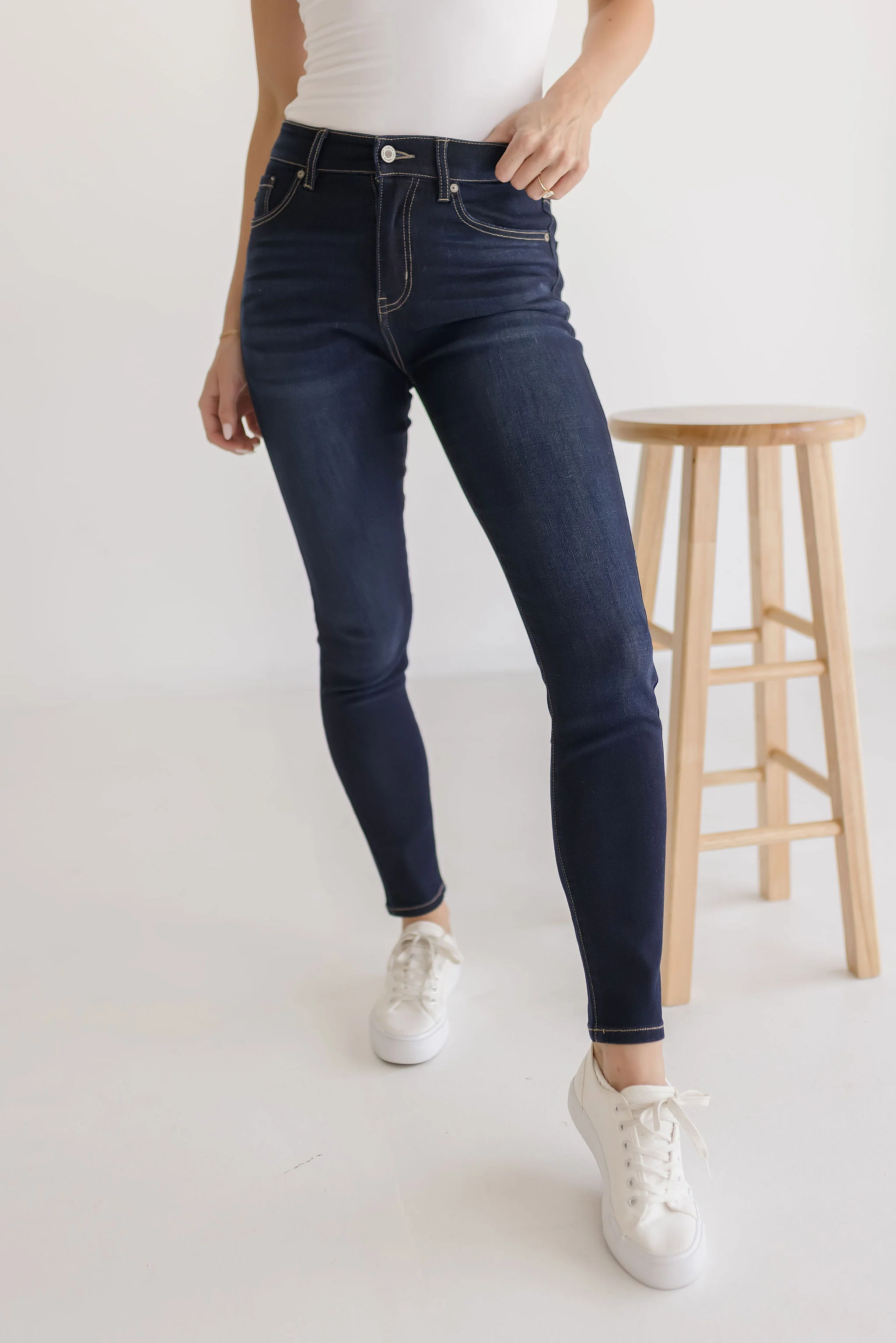 Darcy High Rise Skinny Jeans Dark Wash