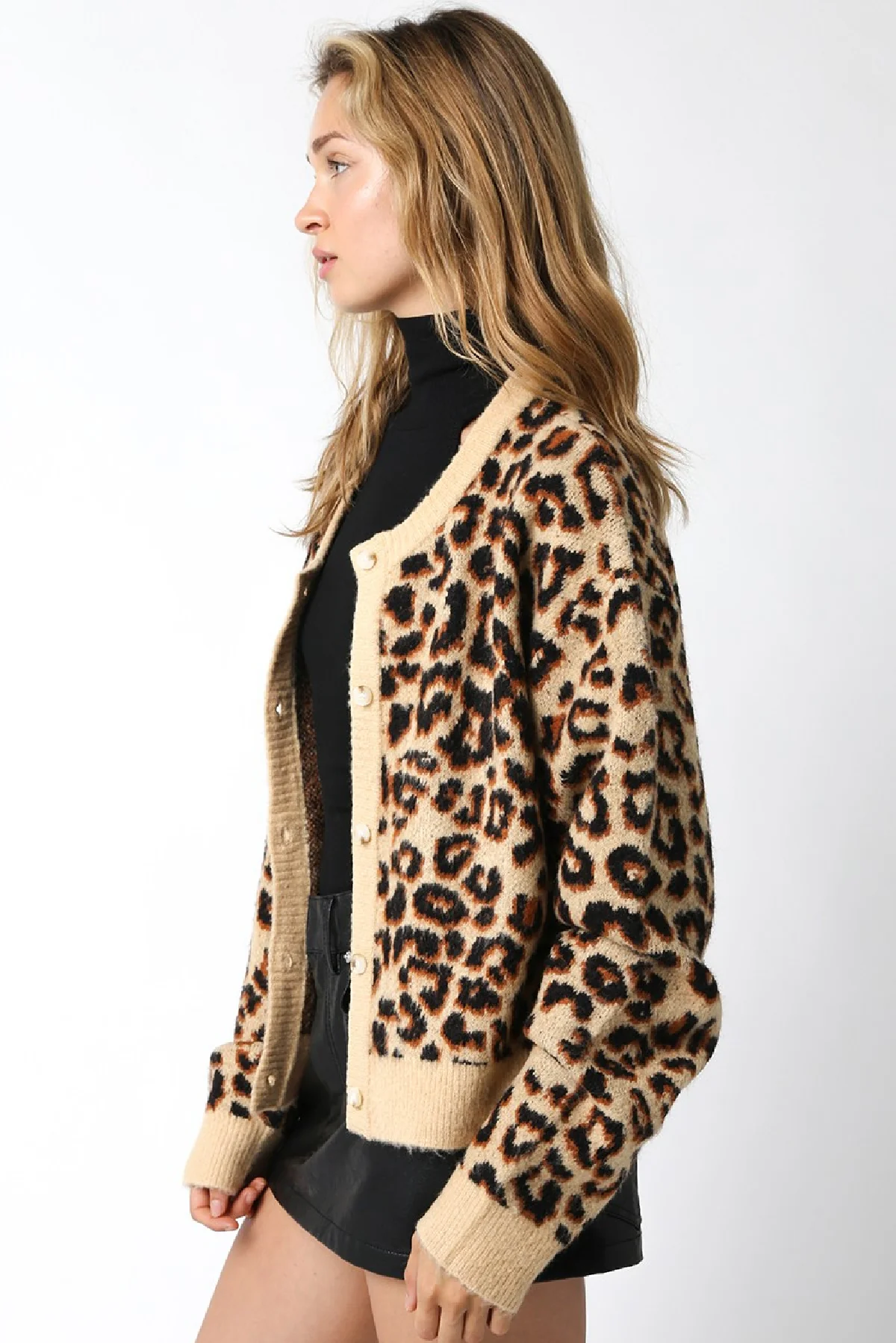 Waitlist 10/5 ♥ Winona Button Down Leopard Print Cardigan Brown