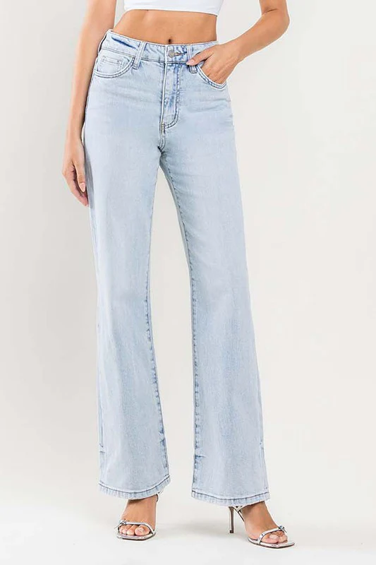 Evelyn High Rise Flare Leg Jeans Light Wash
