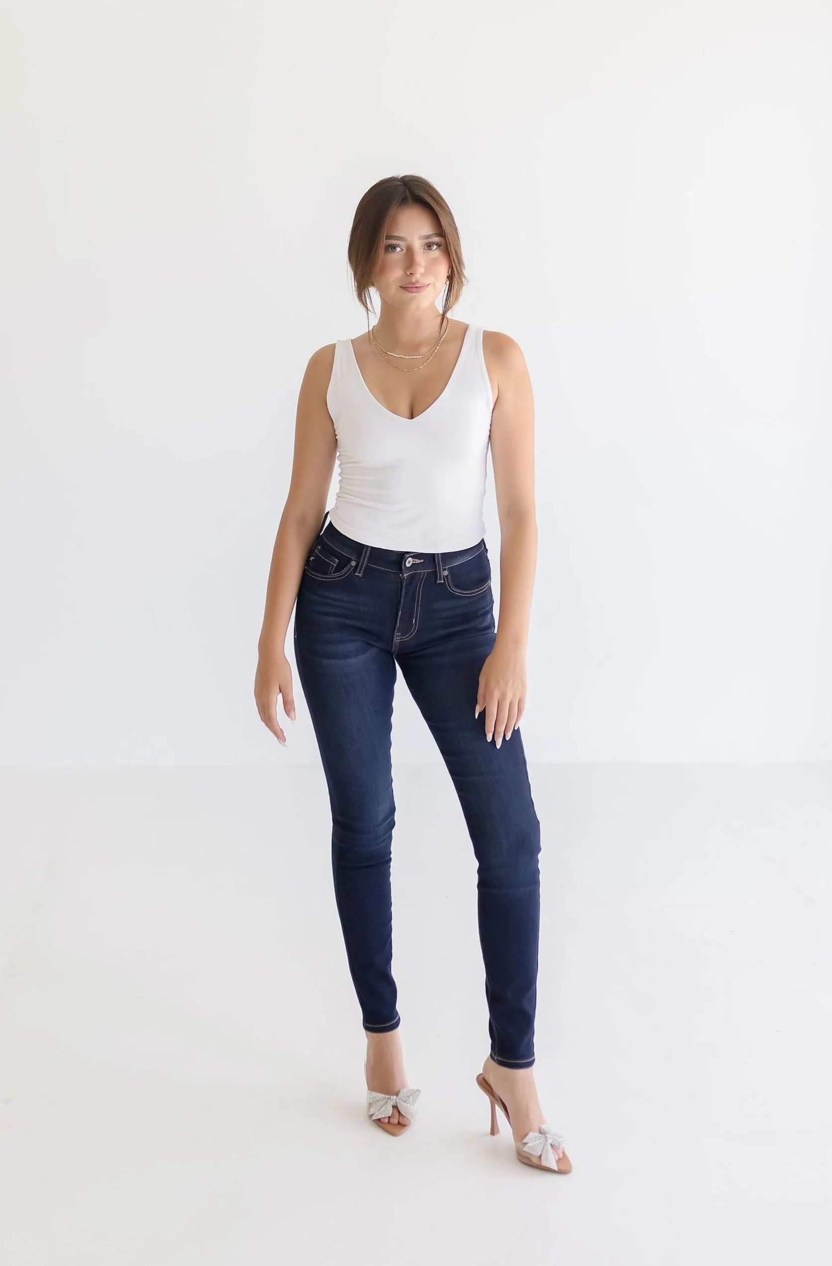 Darcy High Rise Skinny Jeans Dark Wash