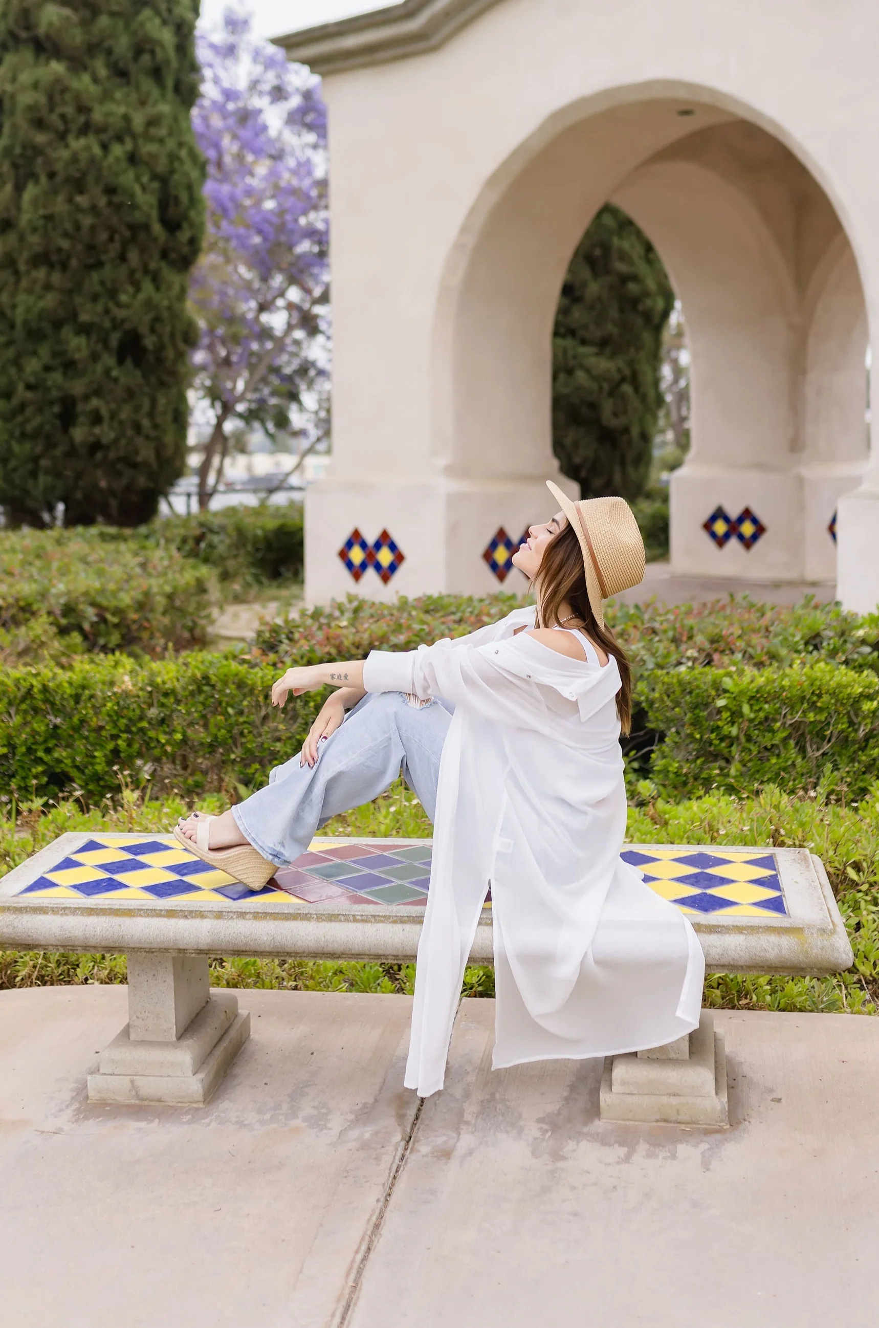 Donna Long Sleeve Snap Button Down Shirt Dress White
