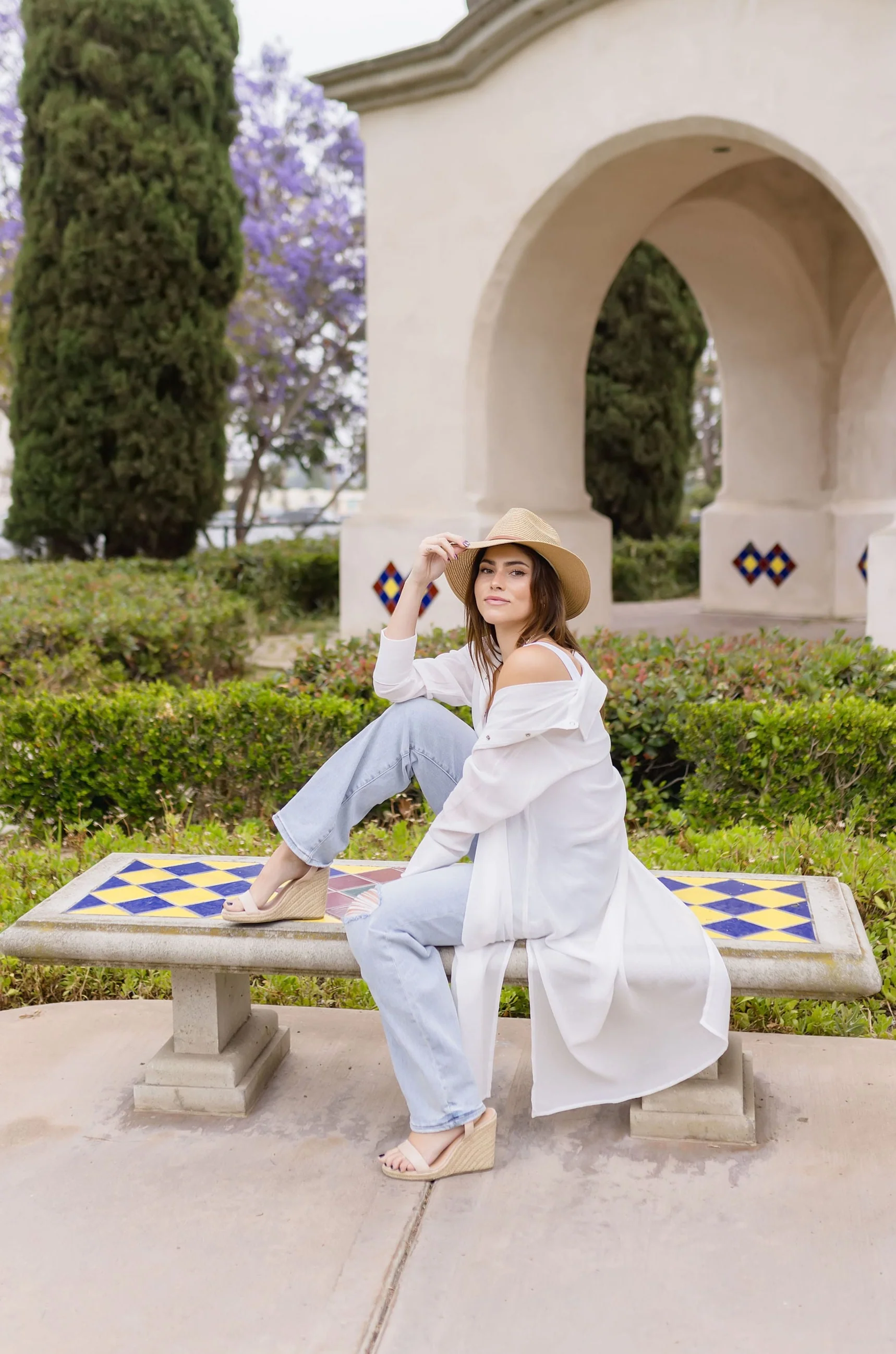Donna Long Sleeve Snap Button Down Shirt Dress White