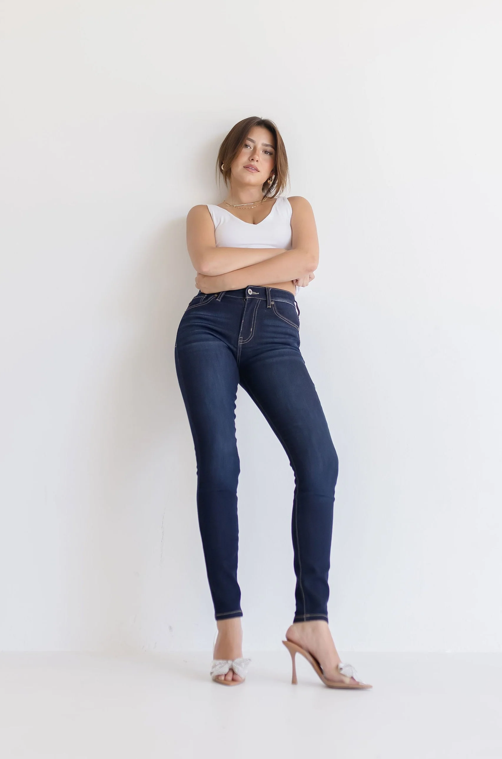 Darcy High Rise Skinny Jeans Dark Wash