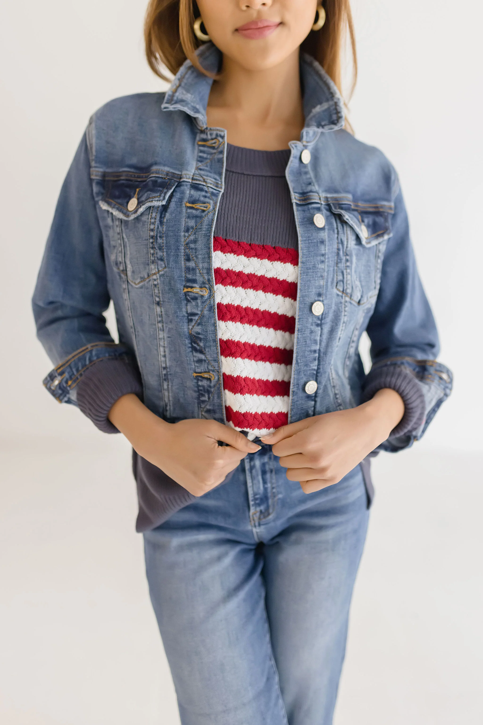 Rue Denim Jacket Medium Wash