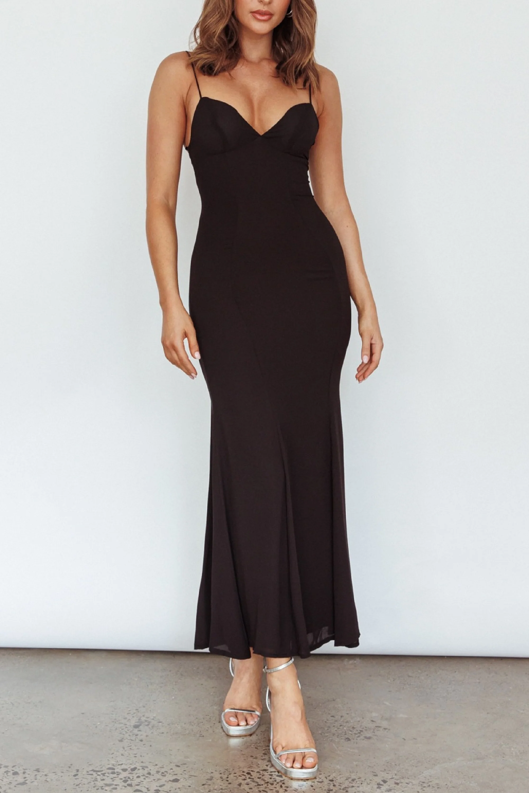 Gabriella Sleeveless Maxi Dress Black